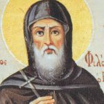 Saint Philotheos of Dionysiou Monastery on Mount Athos