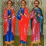 Martyrs Innas, Pinnas, and Rimmas, disciples of the Apostle Andrew, in Scythia